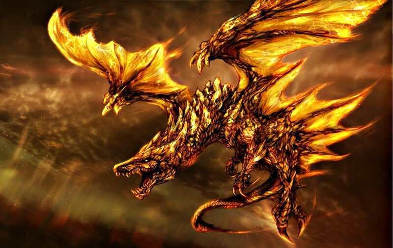 Golden Fire Dragon — Gold