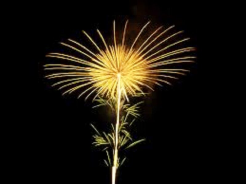 Golden Firework Burst — Yellow