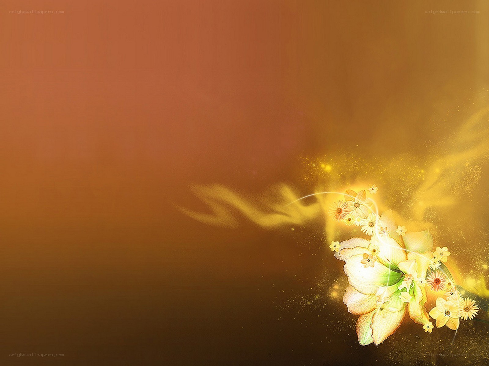 golden floral burst