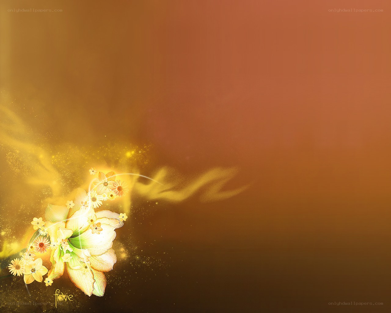 golden floral burst