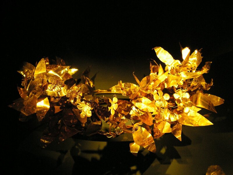 Golden Floral Crown