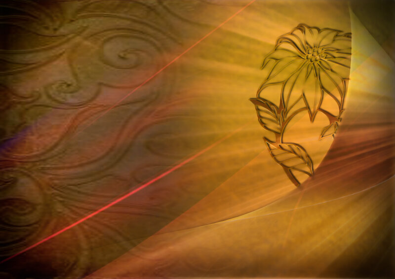 Golden Floral Emblem