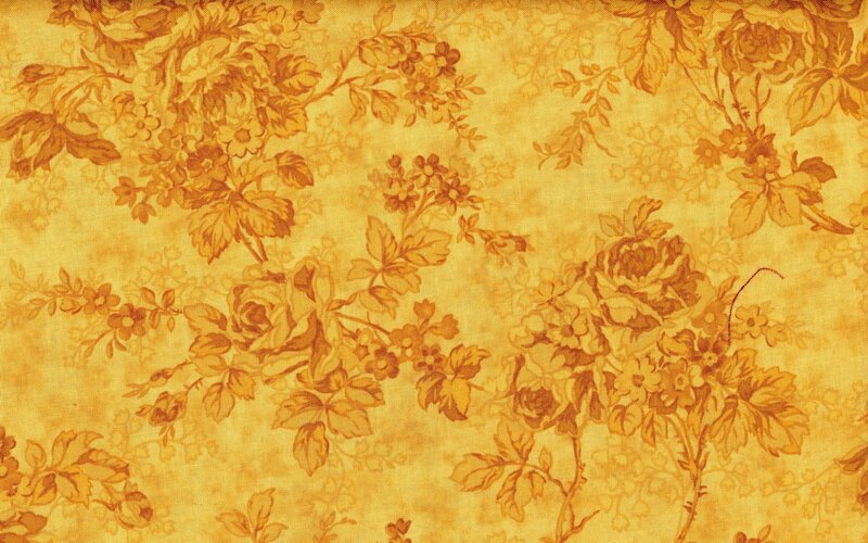 golden floral fabric pattern