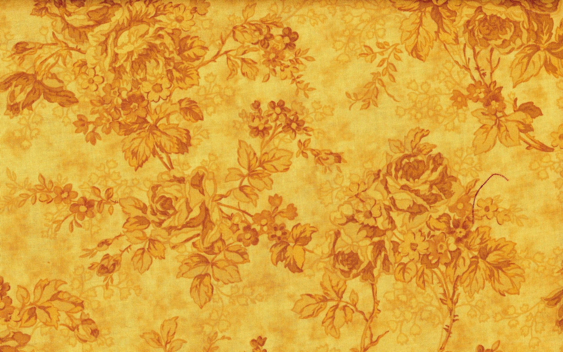 golden floral fabric pattern