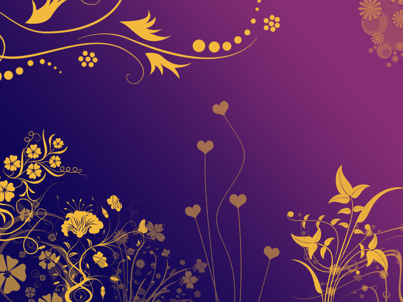 Golden Floral Pattern