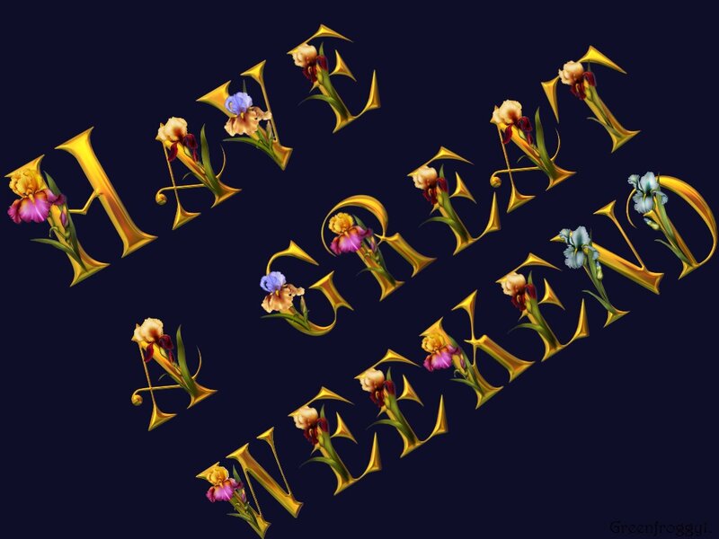 Golden Floral Text