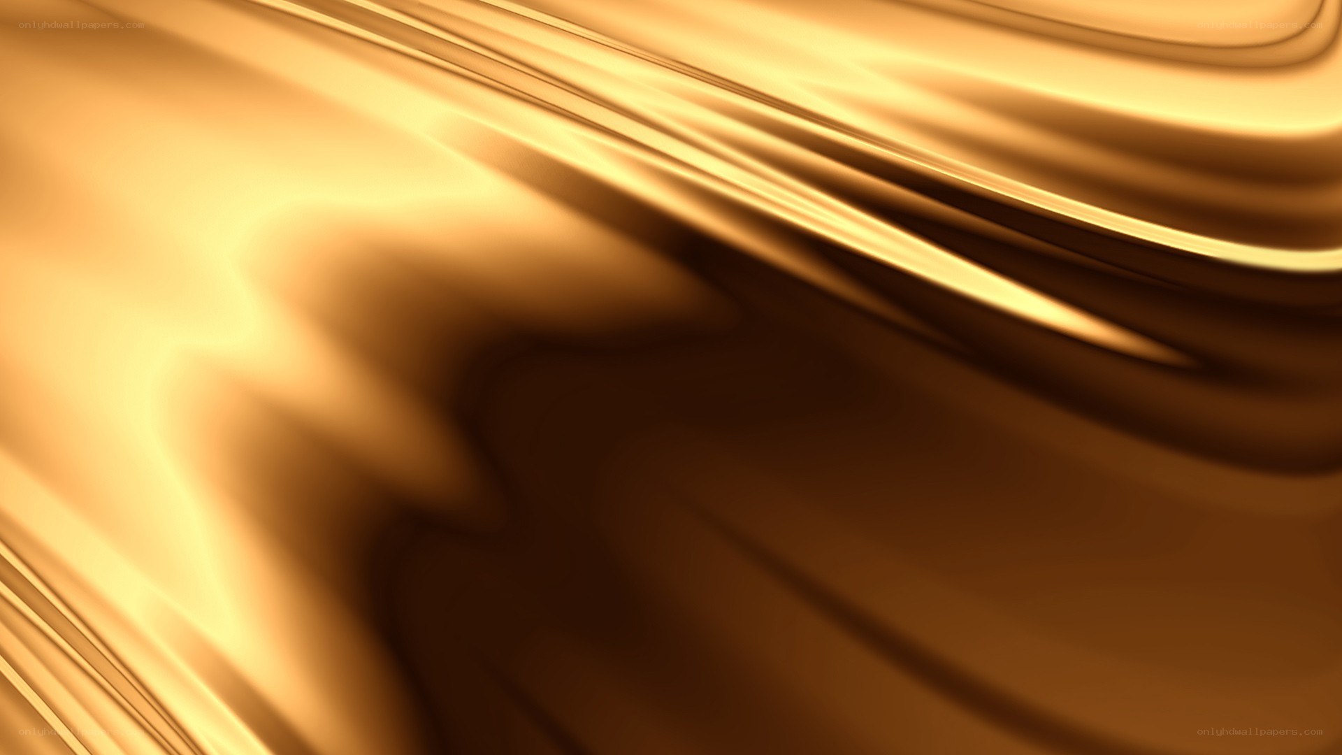 golden flowing fabric texture