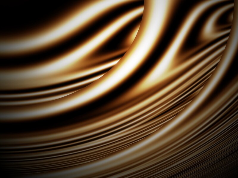 Golden Flowing Fabric