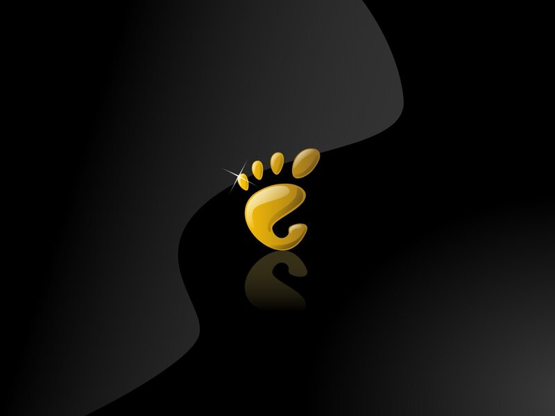 Golden foot print logo