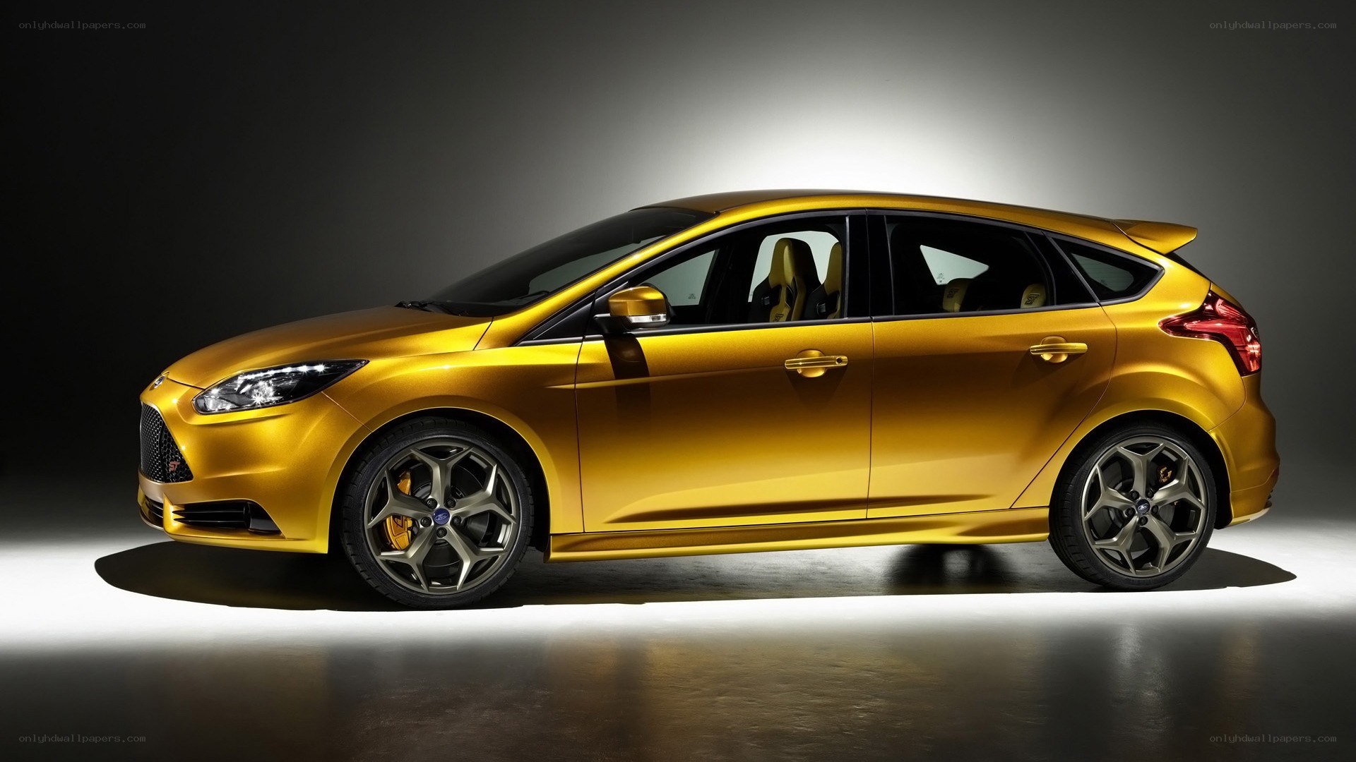 golden ford focus hatchback