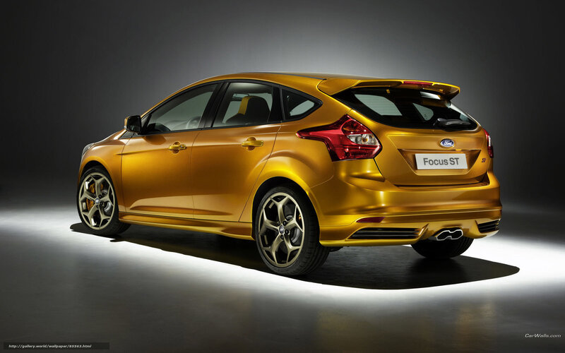 Golden Ford Focus ST — Gold