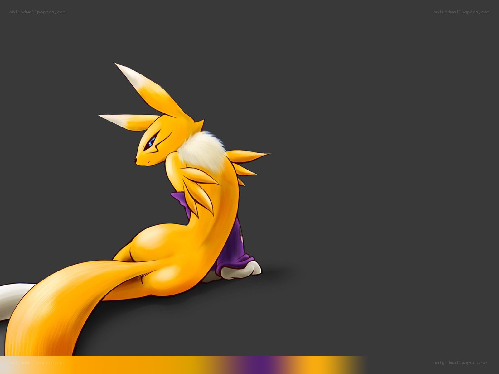 Golden fox-like creature