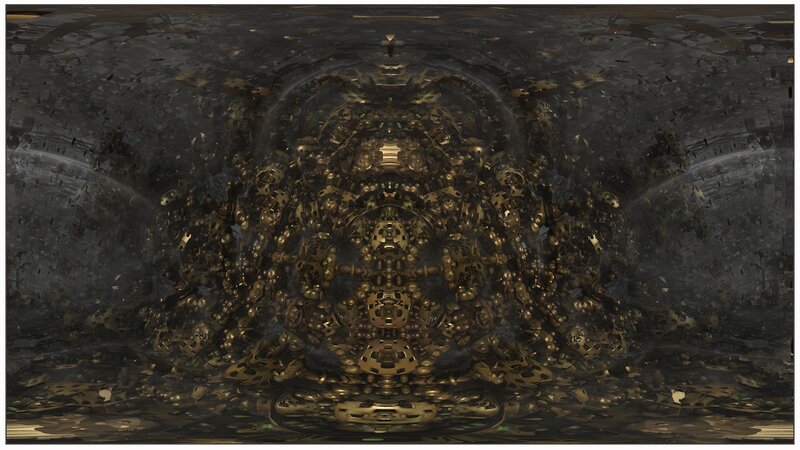 golden fractal cathedral
