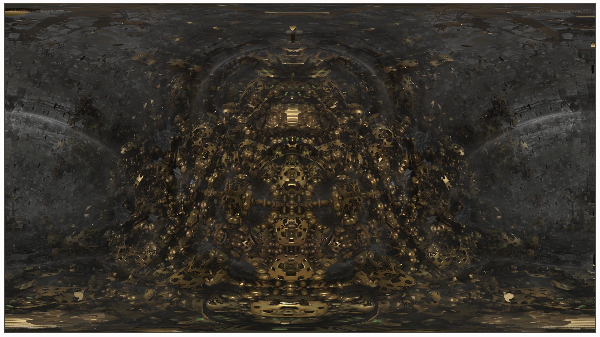 golden fractal cathedral