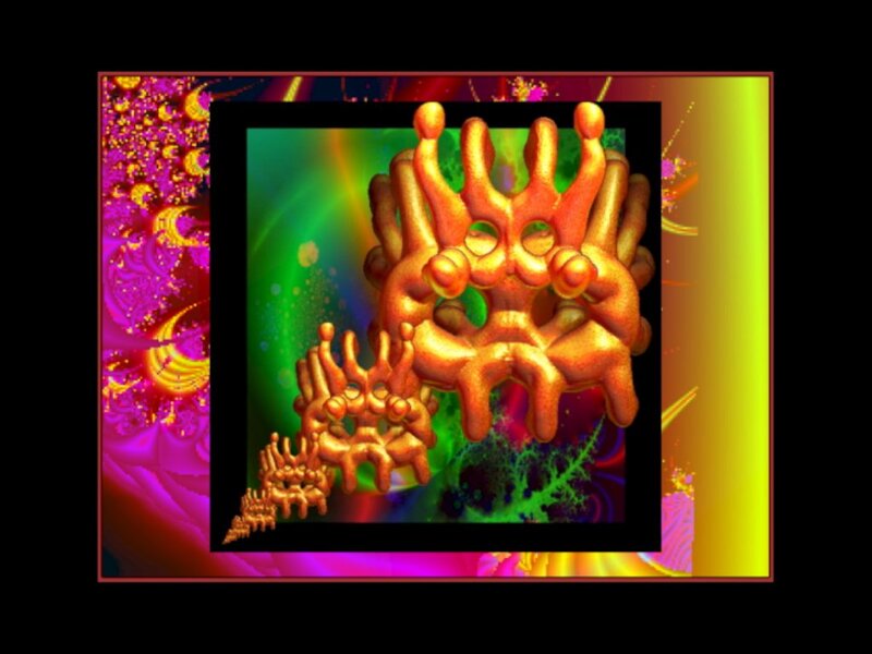 Golden Fractal Creatures