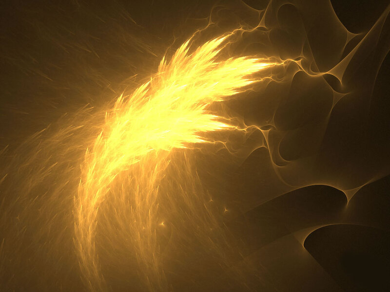 Golden fractal energy burst