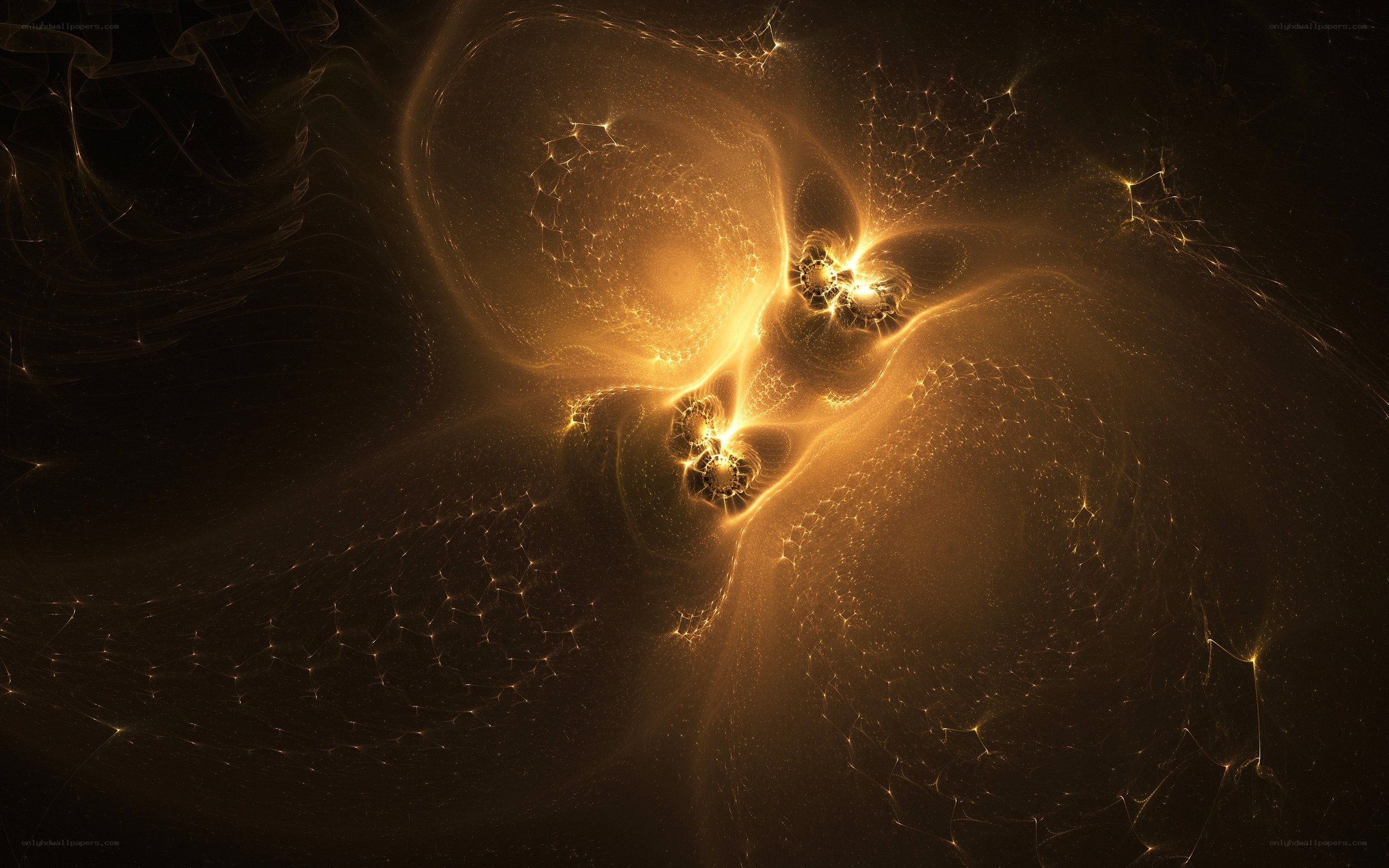 Golden fractal energy burst