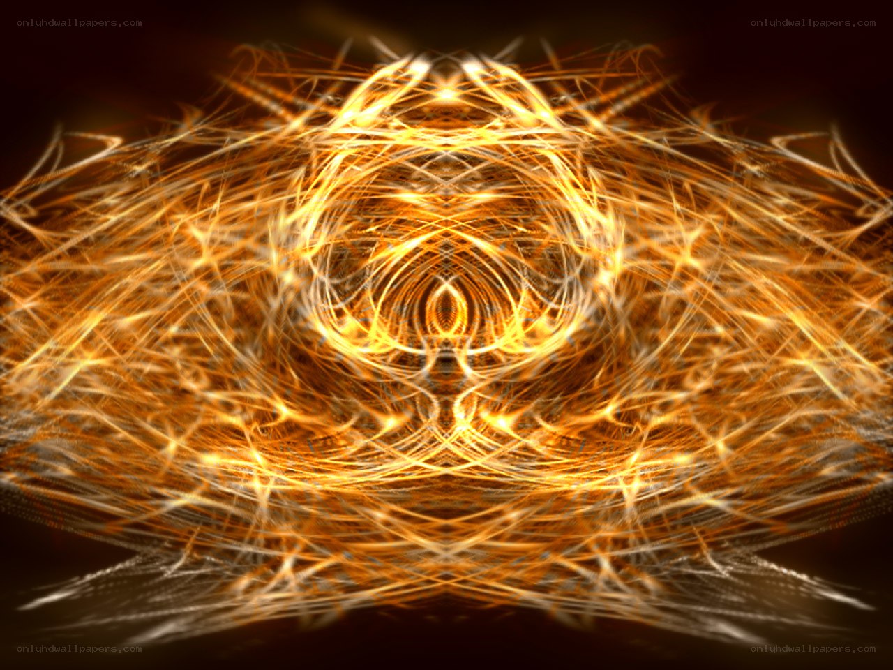 Golden fractal energy pattern