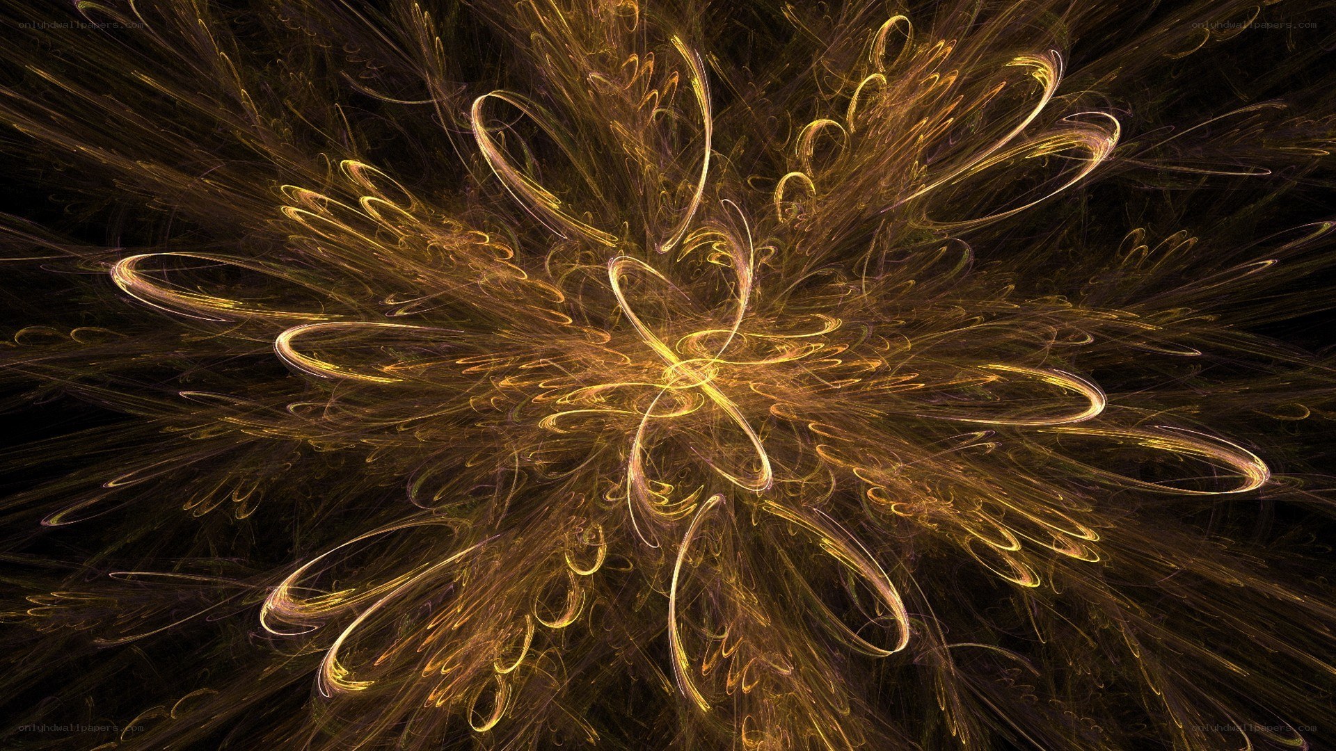 golden fractal explosion
