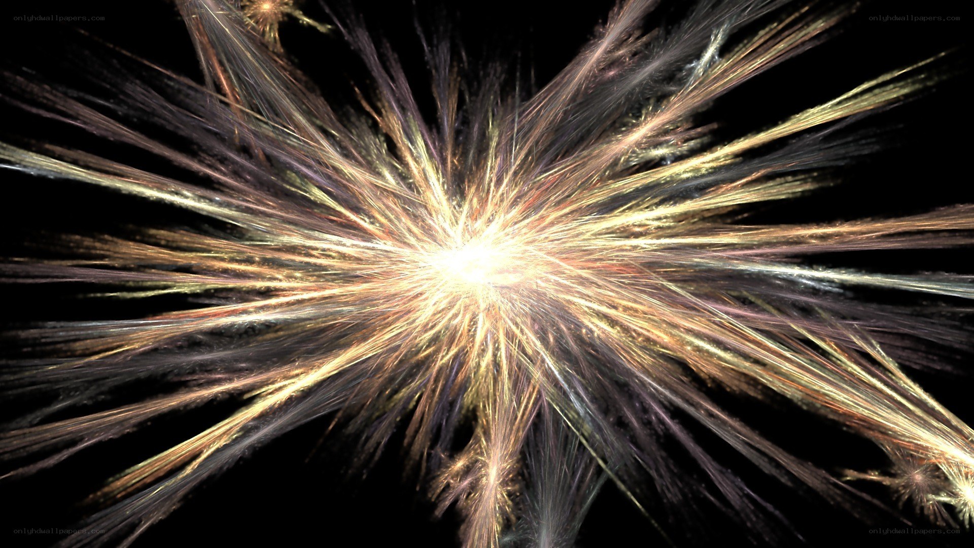 golden fractal explosion