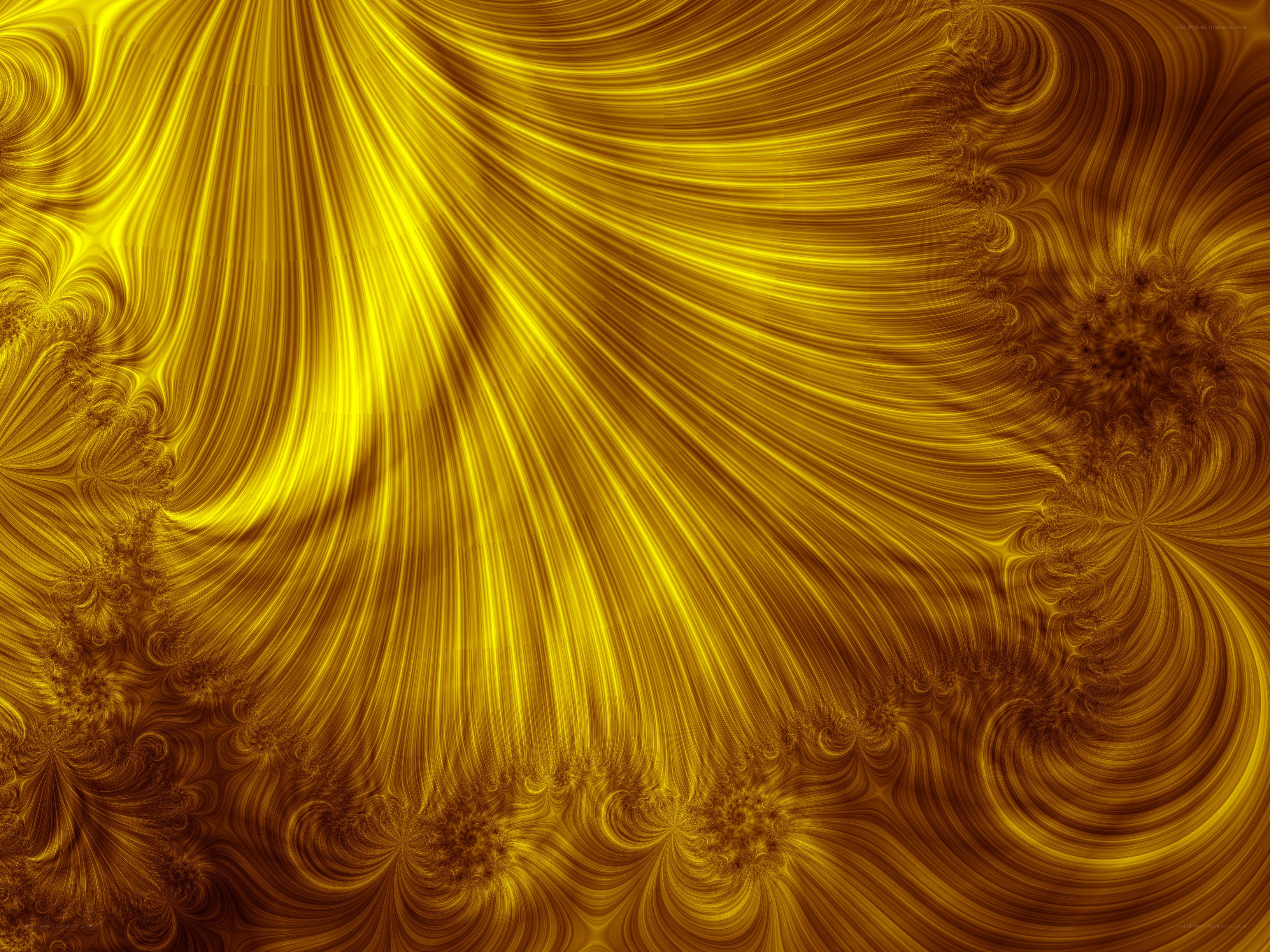golden fractal pattern