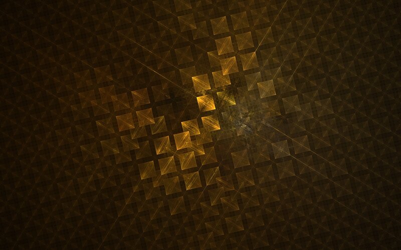 golden fractal pattern