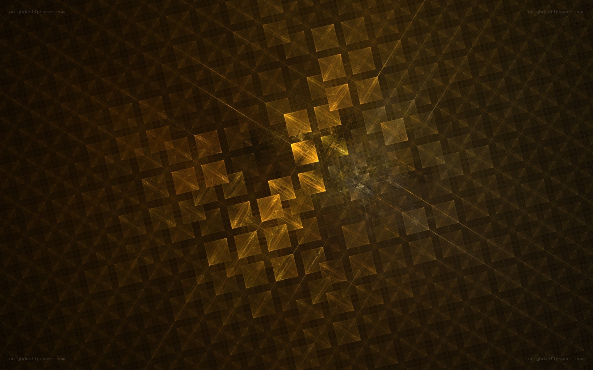 golden fractal pattern