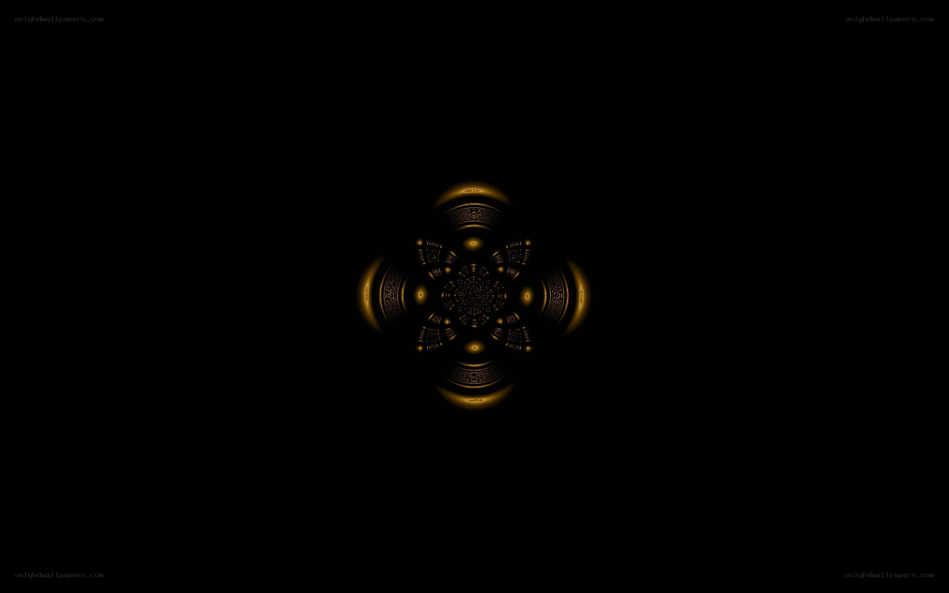 golden fractal pattern