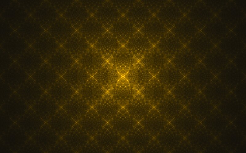 Golden Fractal Pattern — Gold, Hypnotic, Abstract