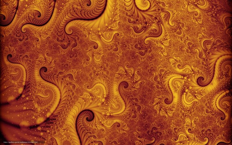 golden fractal pattern