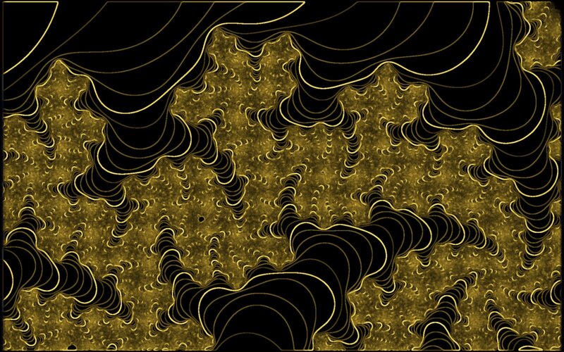 golden fractal patterns