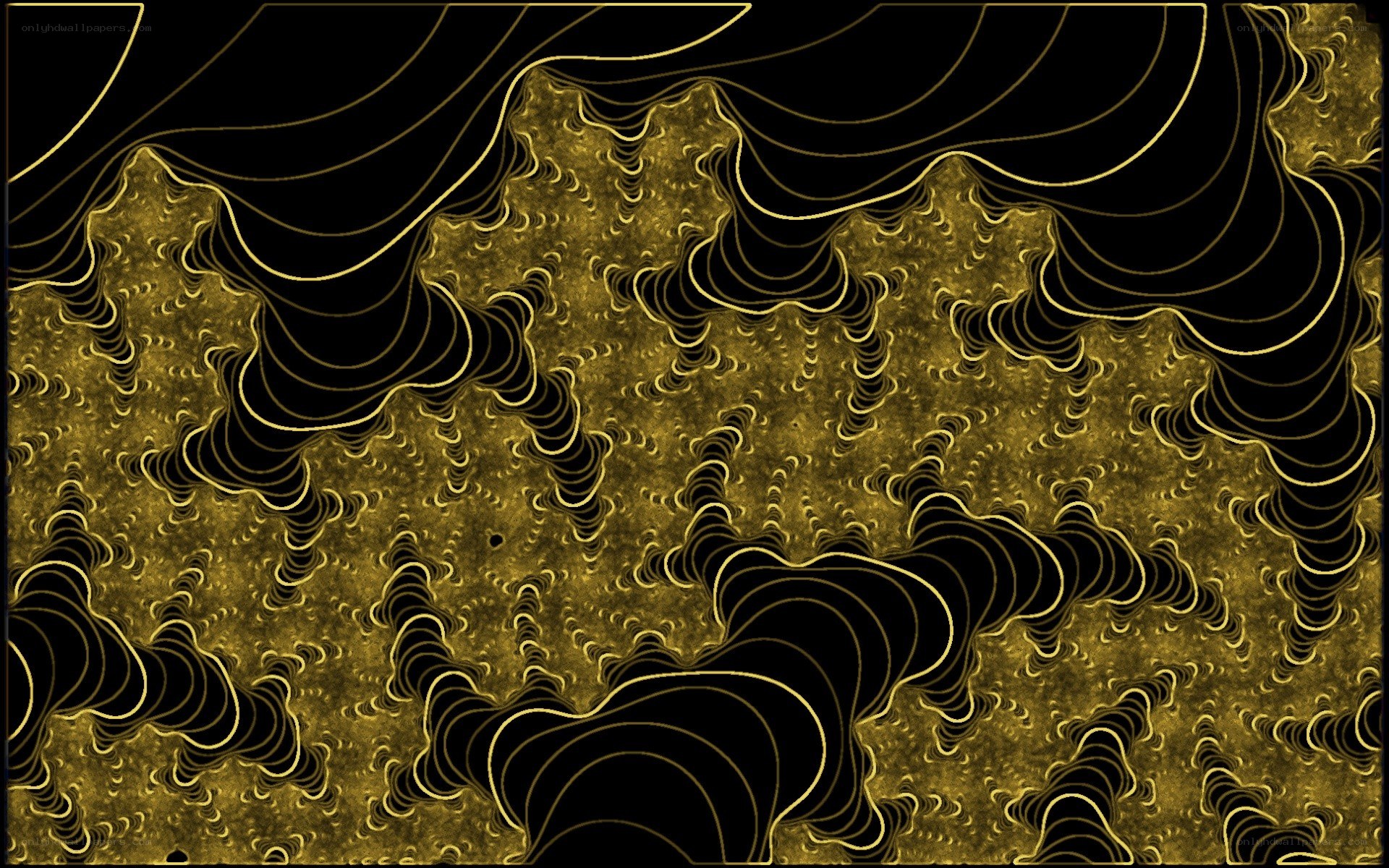 golden fractal patterns