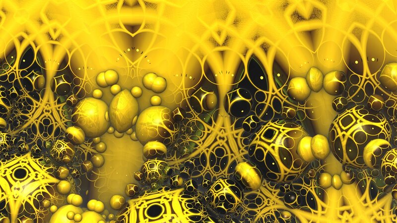 golden fractal patterns