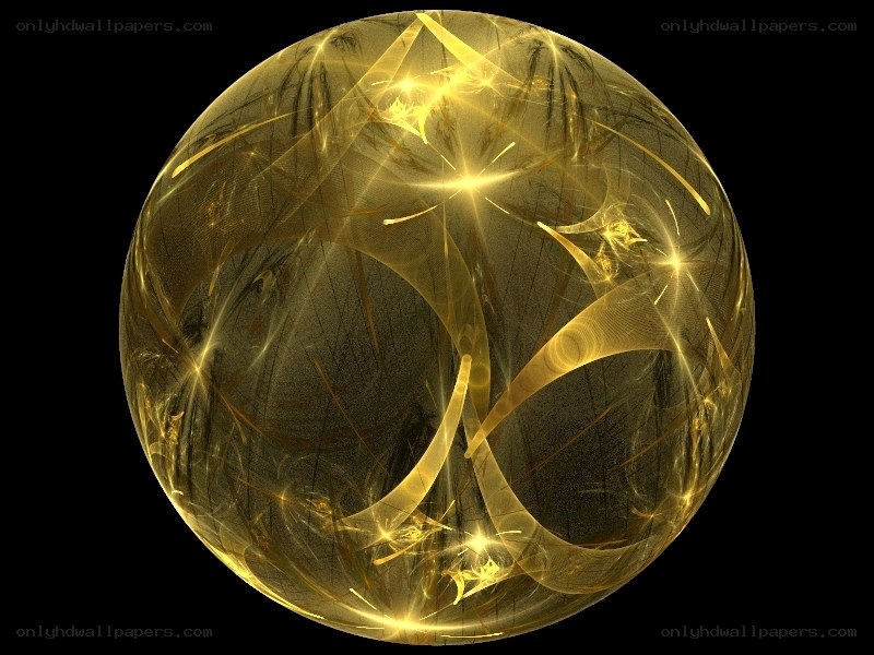 Golden fractal sphere