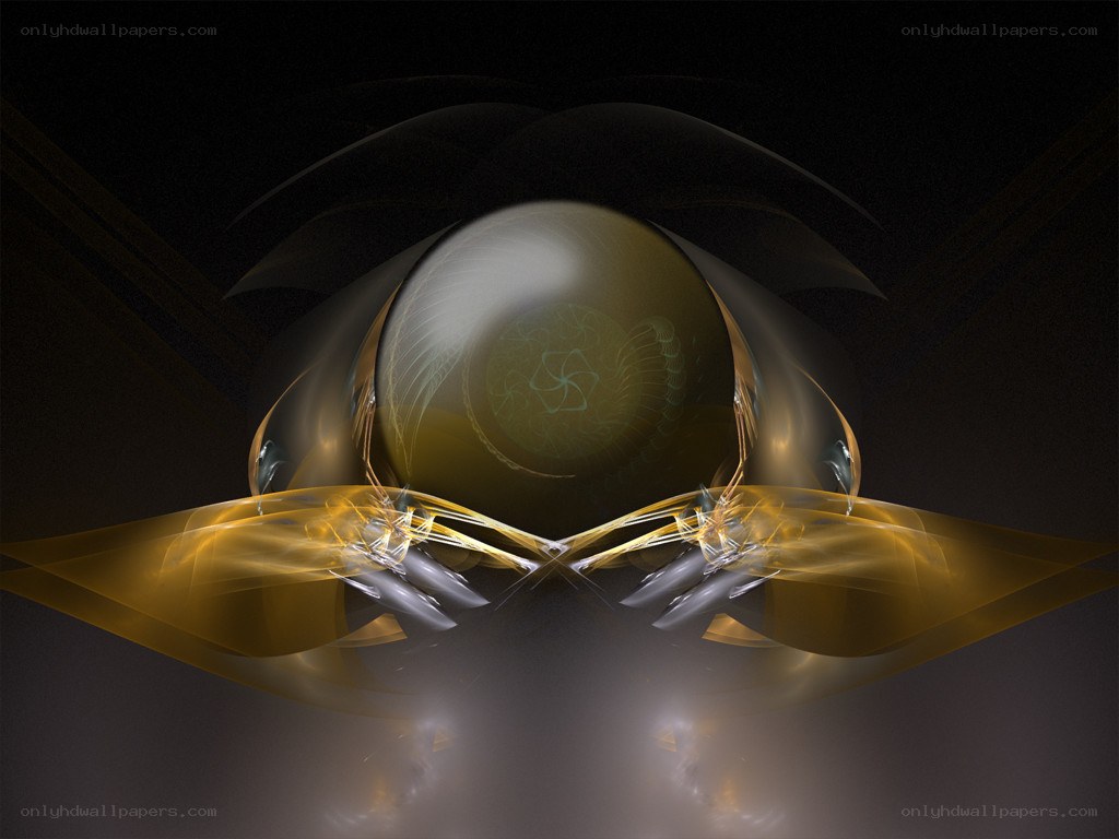 golden fractal sphere