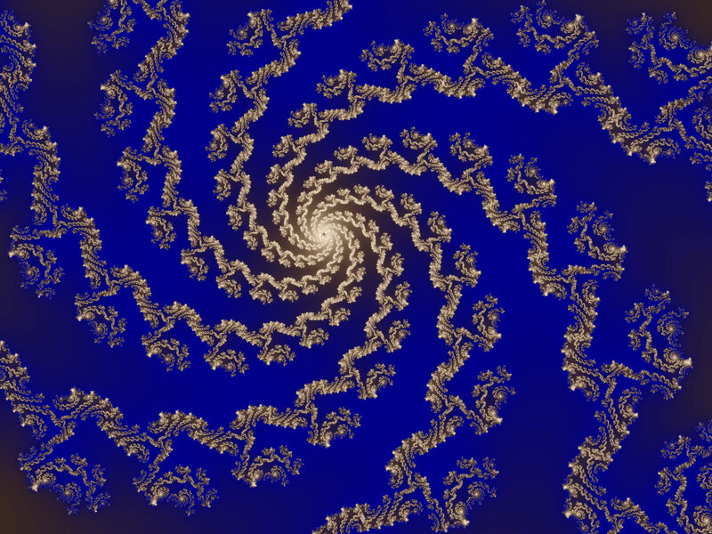 golden fractal spiral