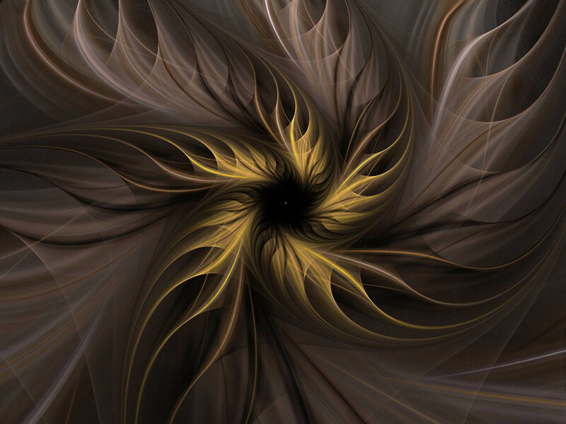 golden fractal spiral