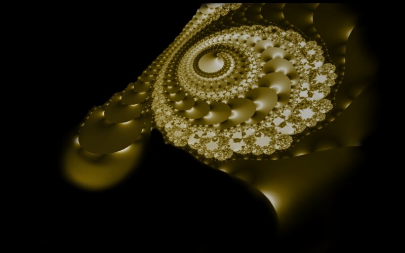 golden fractal spiral