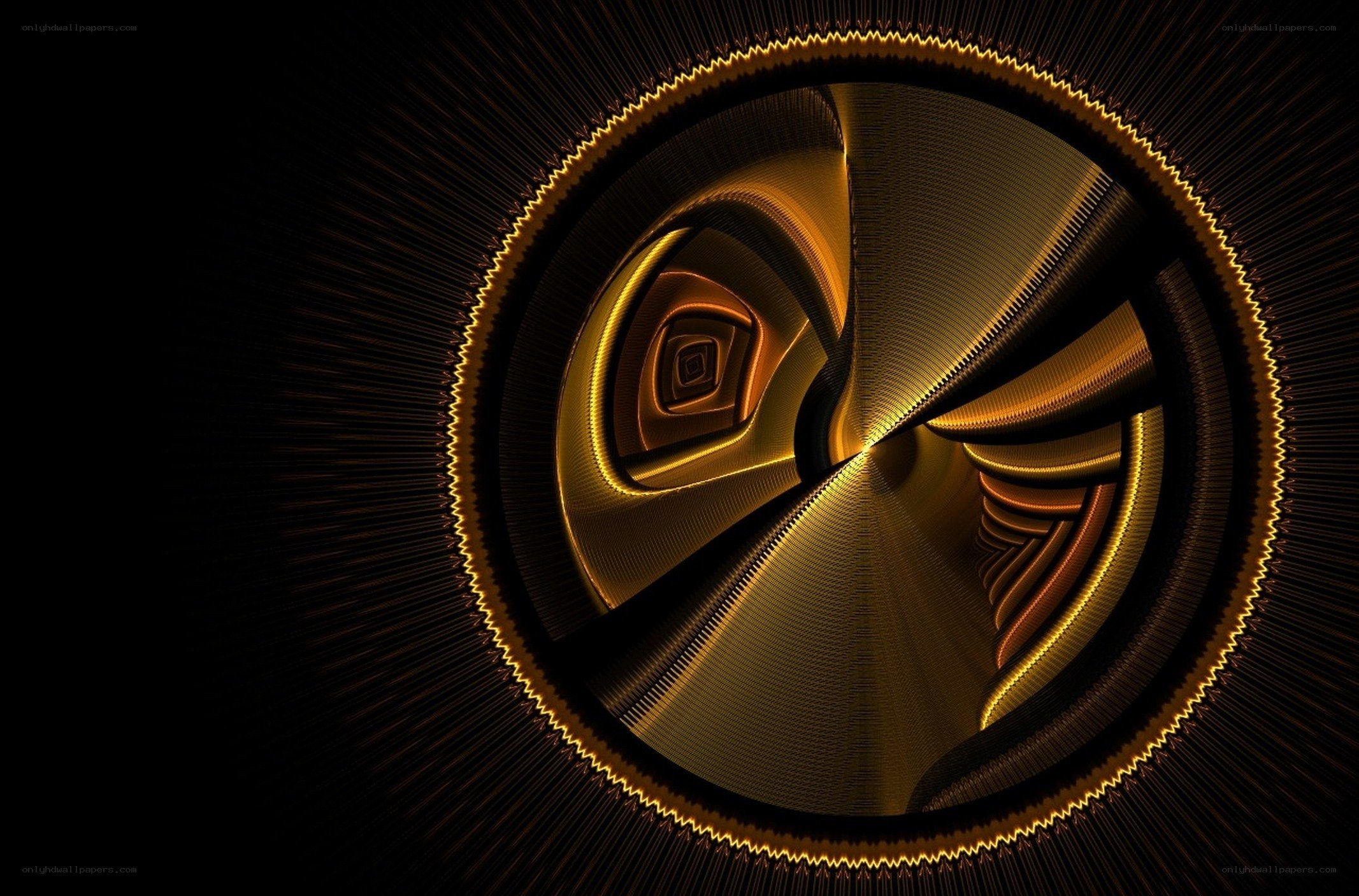 golden fractal spiral