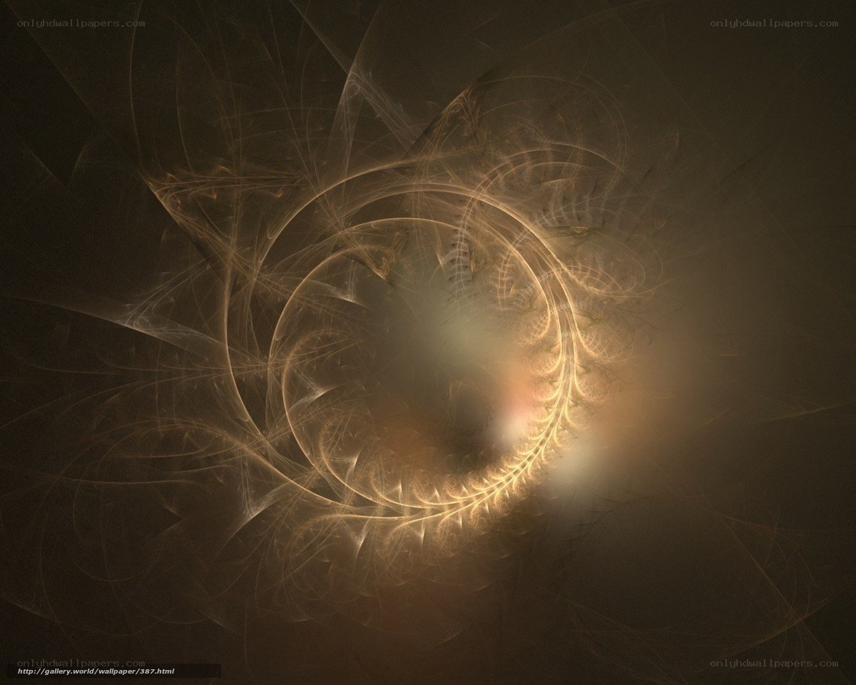 Golden fractal spiral