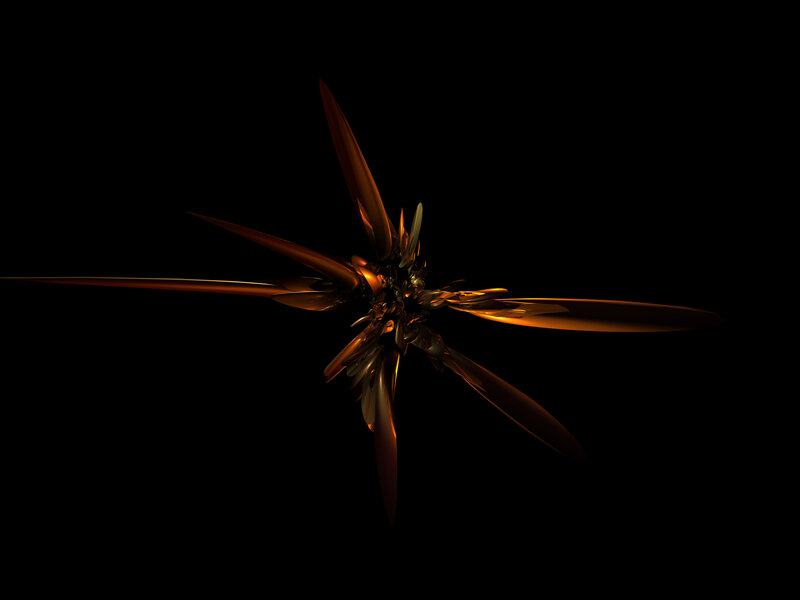 golden fractal star shape