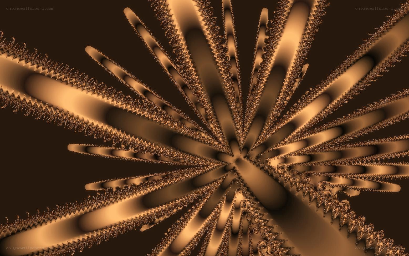 golden fractal starburst