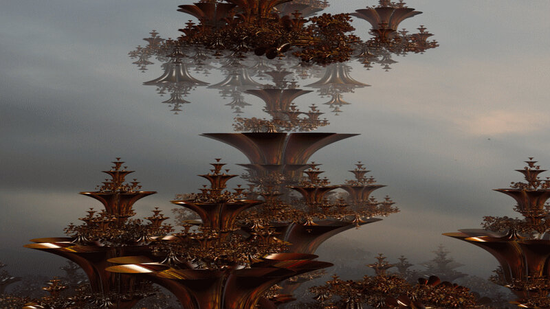 Golden Fractal Structures — Gold