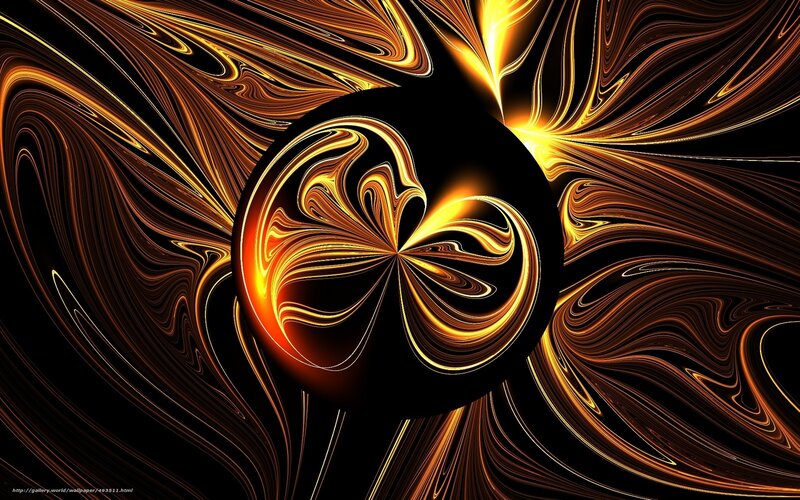 Golden fractal swirl