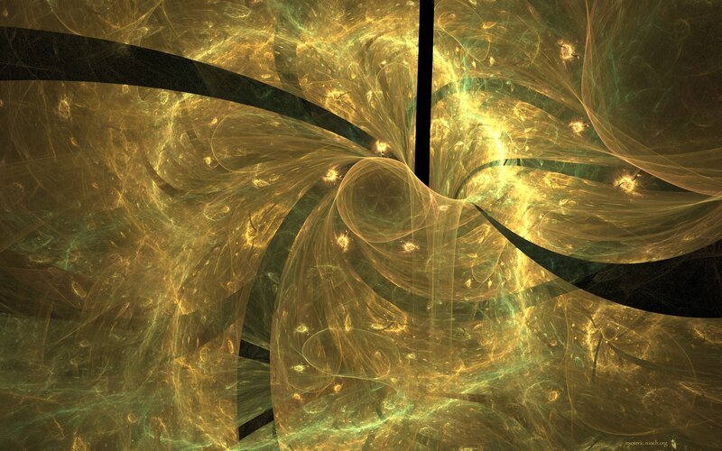 golden fractal swirl