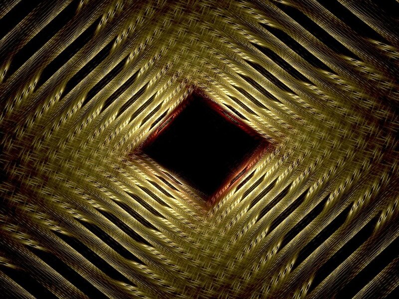 golden fractal tunnel