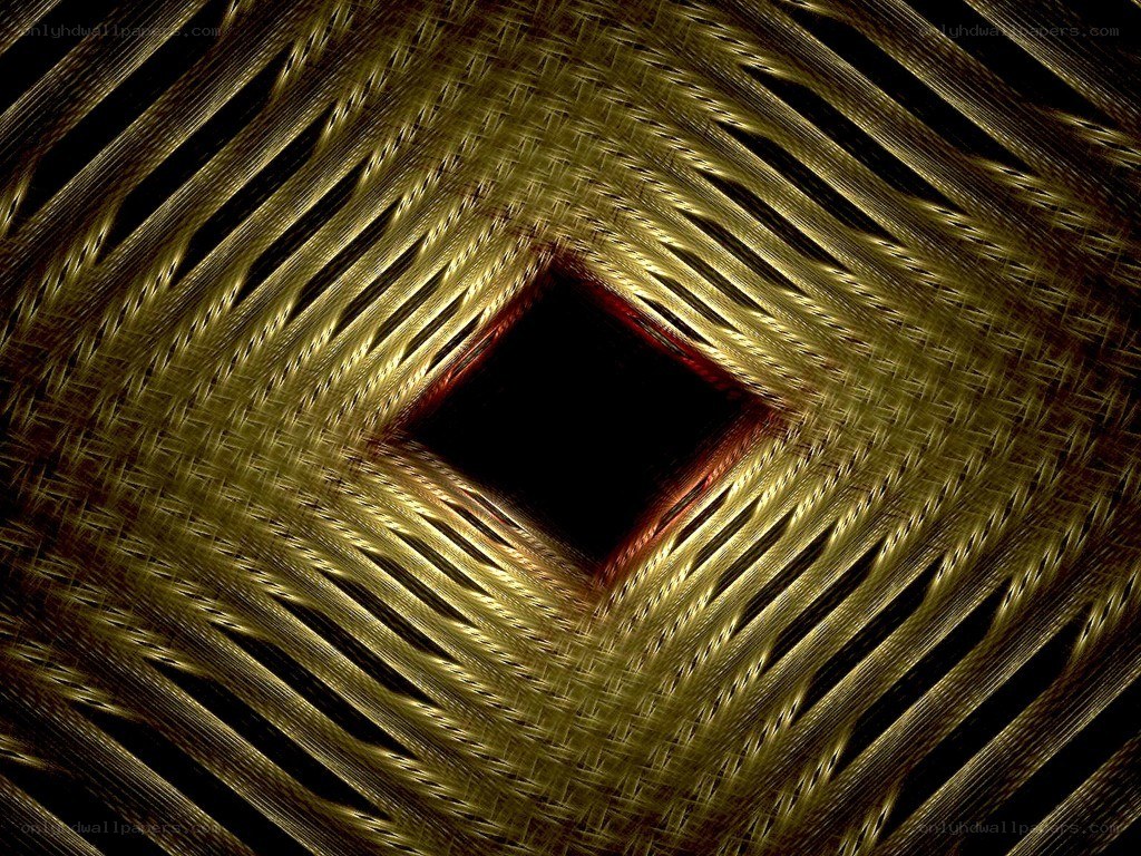 golden fractal tunnel