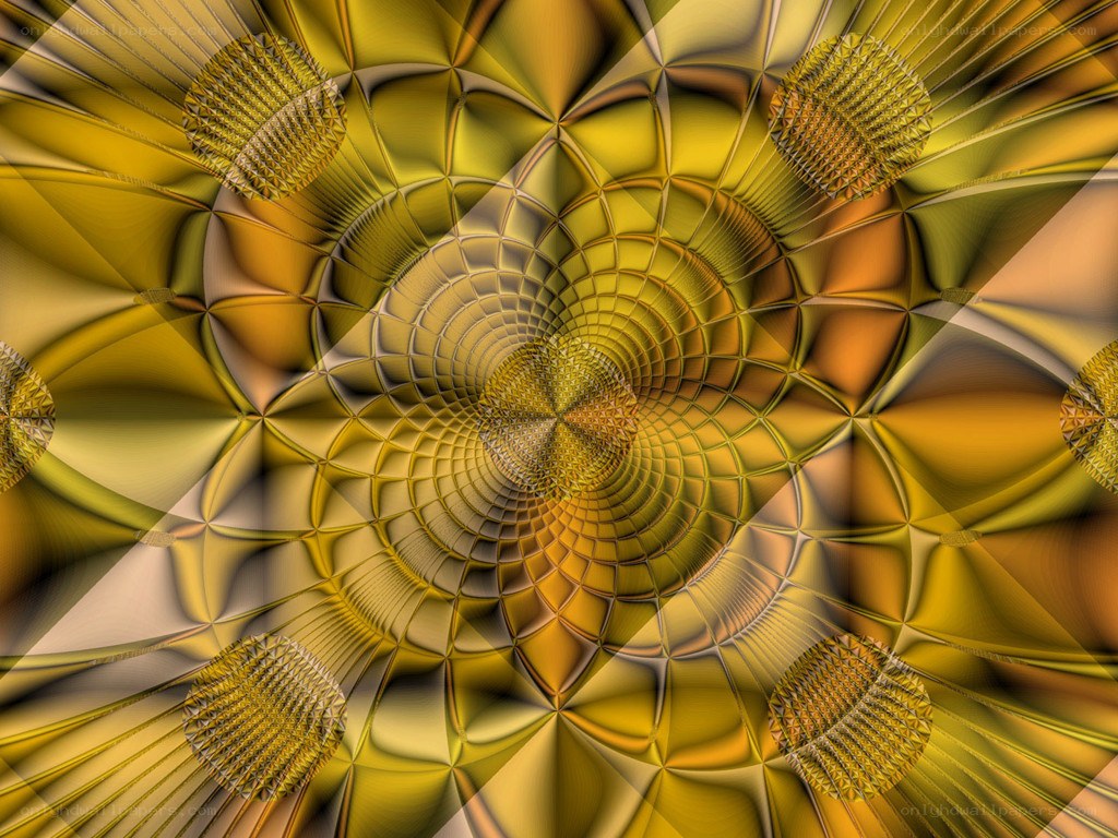 golden fractal tunnel