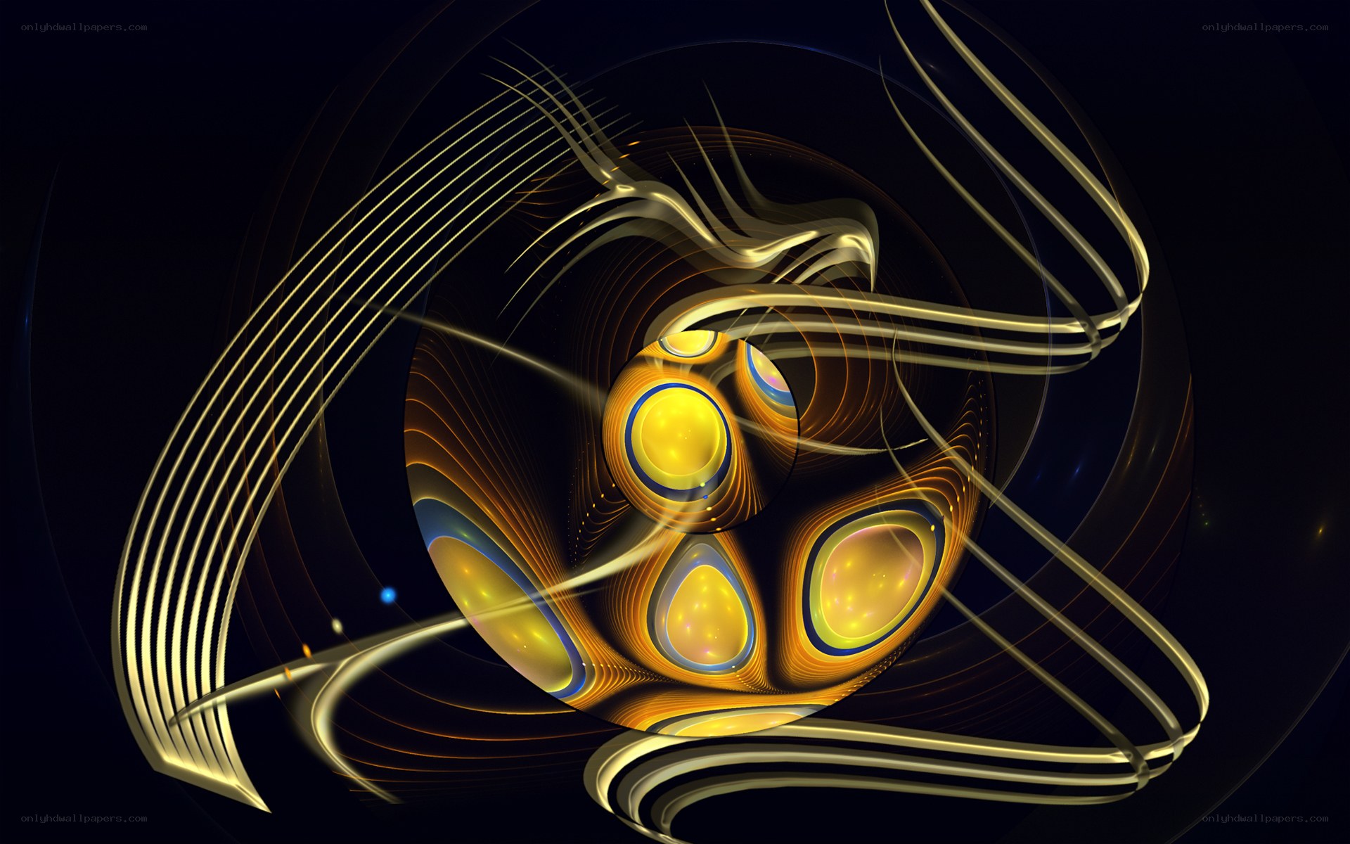 Golden fractal vortex