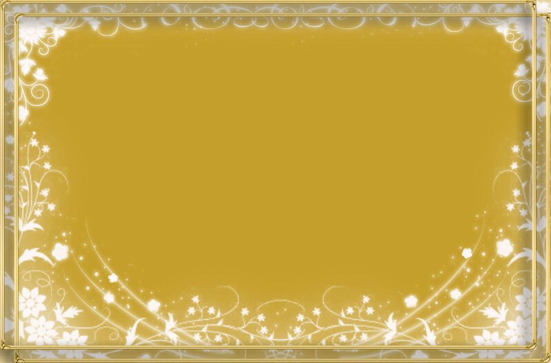 Golden Frame with Floral Design